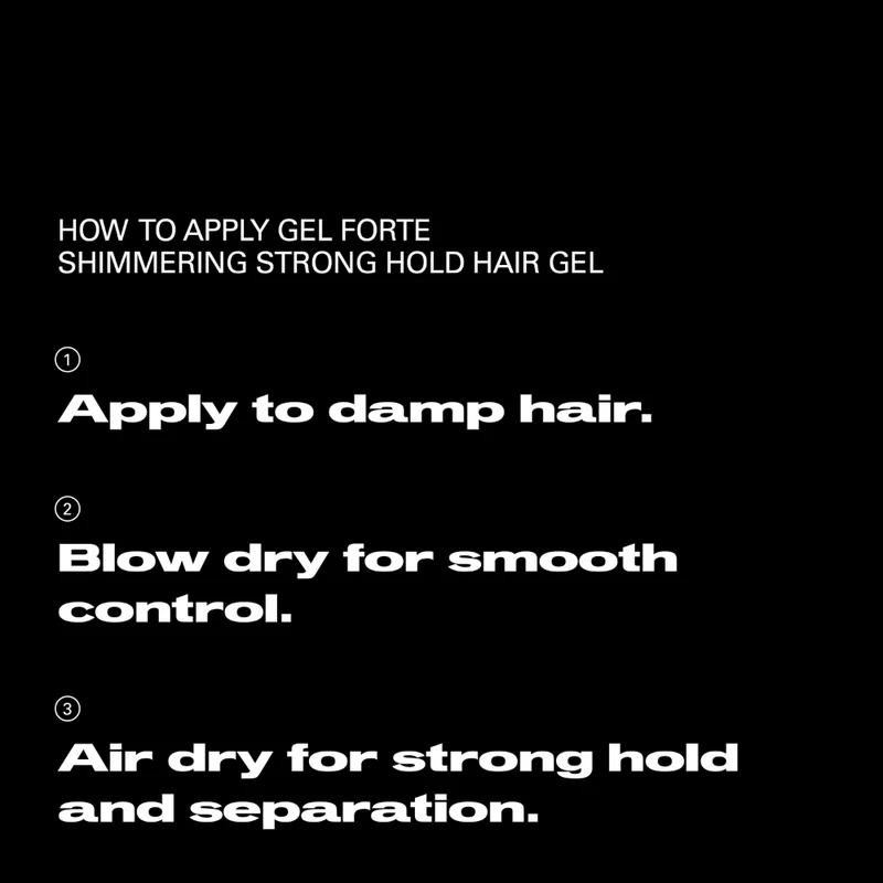 Sebastian Professional Gel Forte Schimmernder Starker Halt Haargel 200ml