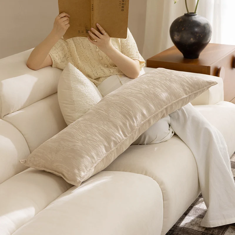 Extra-langes ergonomisches Bouclé-Lendenkissen