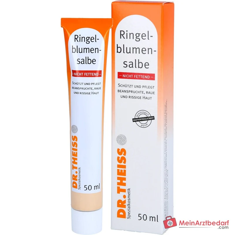 Dr. Theiss Ringelblumen-Salbe nicht fettend Calendula Officinalis Extrakt Salbe, 50 ml