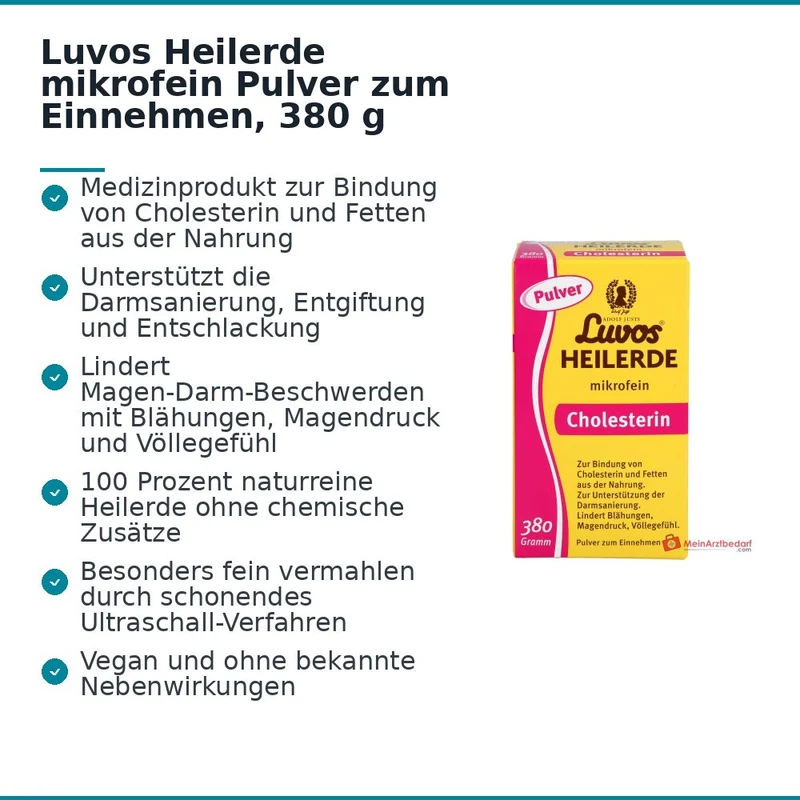 Luvos Heilerde mikrofein Pulver zum Einnehmen, 380 g