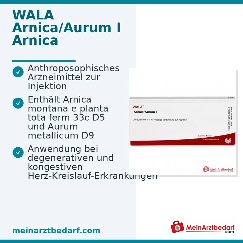 WALA Arnica/Aurum I Ampullen, 10 x 1 ml