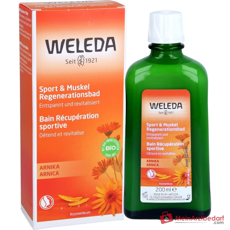 Weleda Sport & Muskel Regenerationsbad Arnika Badezusatz, 200 ml