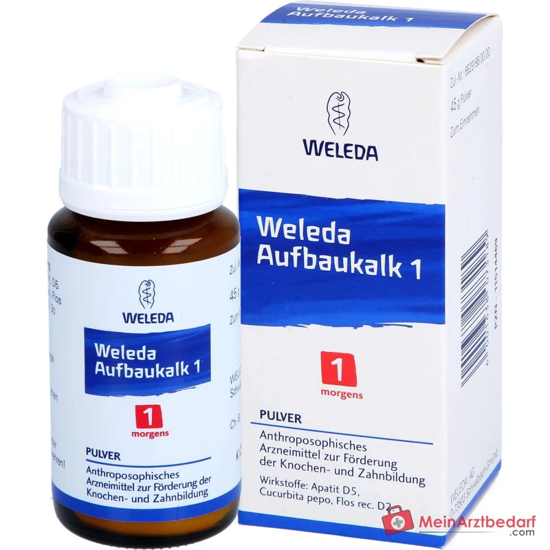 Weleda Aufbaukalk 1 Pulver morgens, 45 g