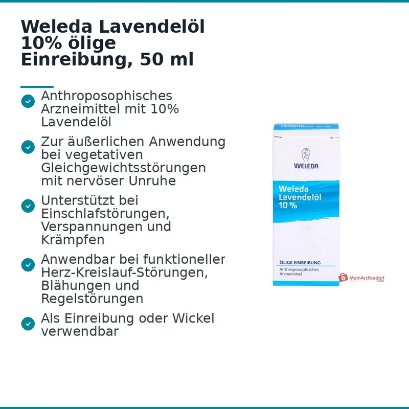 Weleda Lavendelöl 10% ölige Einreibung, 50 ml