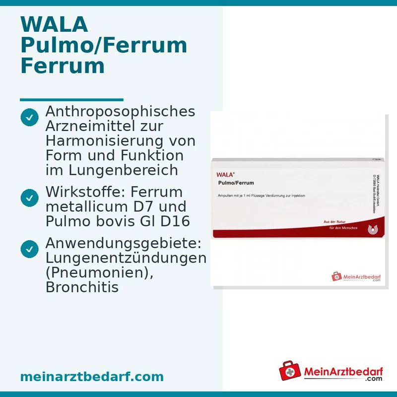 WALA Pulmo/Ferrum Ampullen, 10 x 1 ml