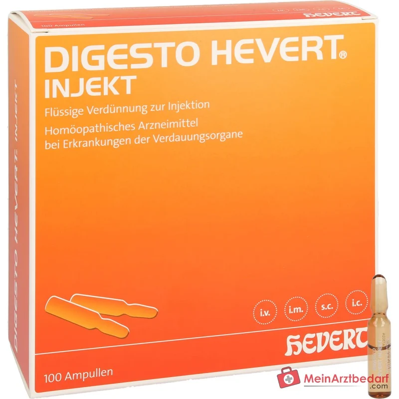 Hevert Digesto injekt Ampullen, 100 Stück à 2 ml