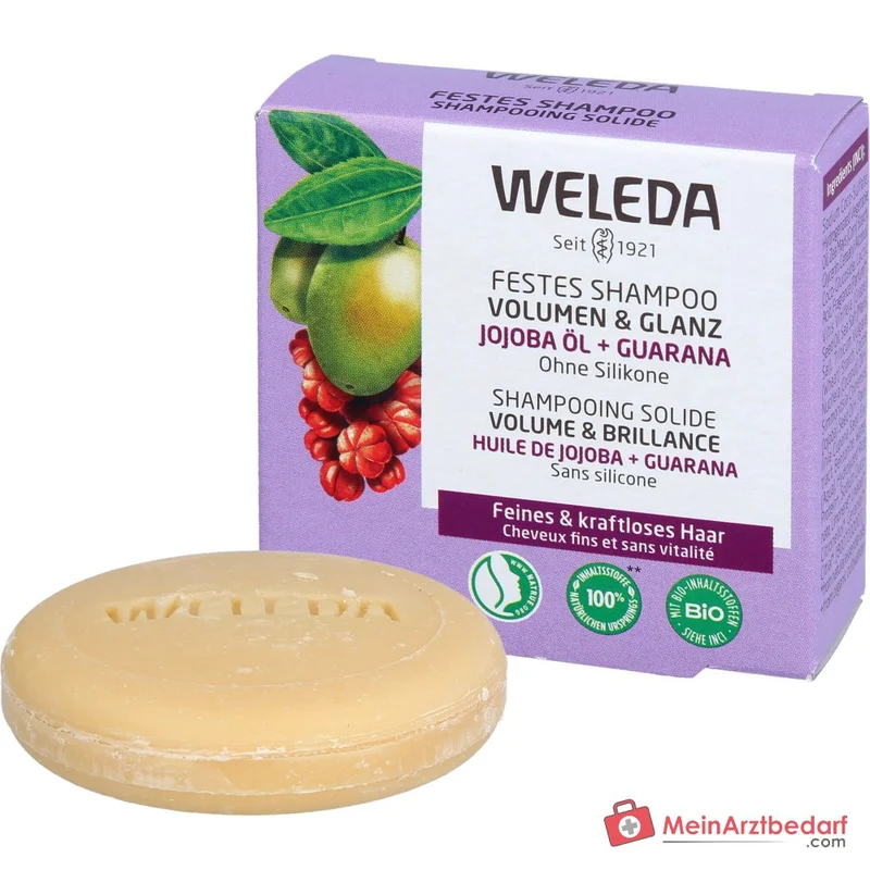 Weleda Festes Shampoo Volumen & Glanz Bio-Jojoba Shampoo, 50 g