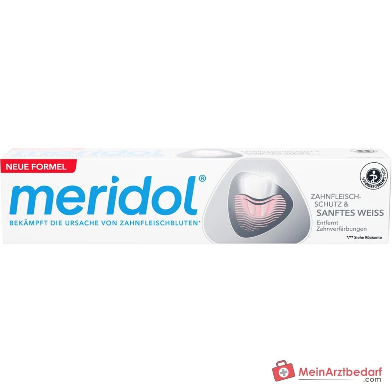 meridol Zahnfleischschutz Sanftes Weiß Zahnpasta, 75 ml