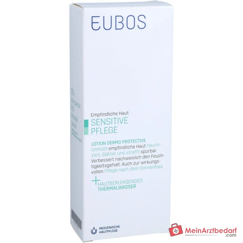 Eubos Sensitive Lotion Dermo-Protectiv Thermalwasser / Macadamiaöl / Avocadoöl / Sheabutter / Allantoin / Vitamin E Lotion, 200 ml
