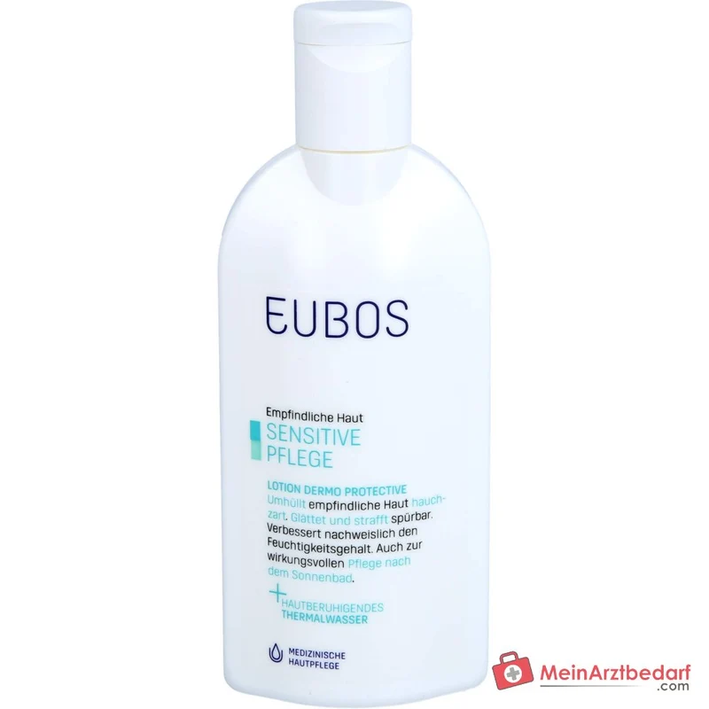 Eubos Sensitive Lotion Dermo-Protectiv Thermalwasser / Macadamiaöl / Avocadoöl / Sheabutter / Allantoin / Vitamin E Lotion, 200 ml