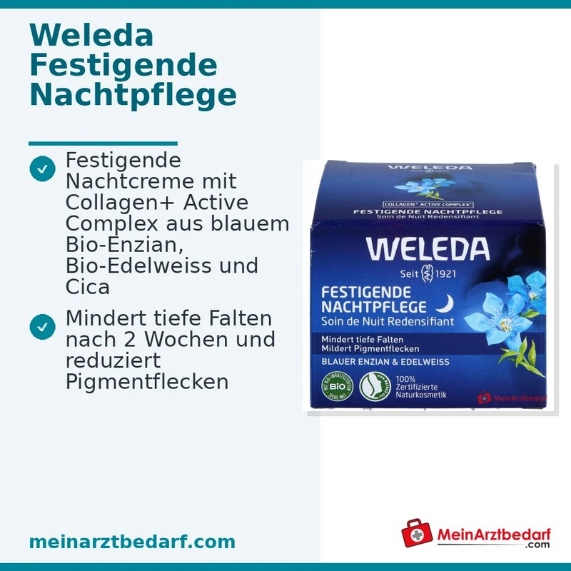 Weleda Festigende Nachtpflege Blauer Creme, 40 ml