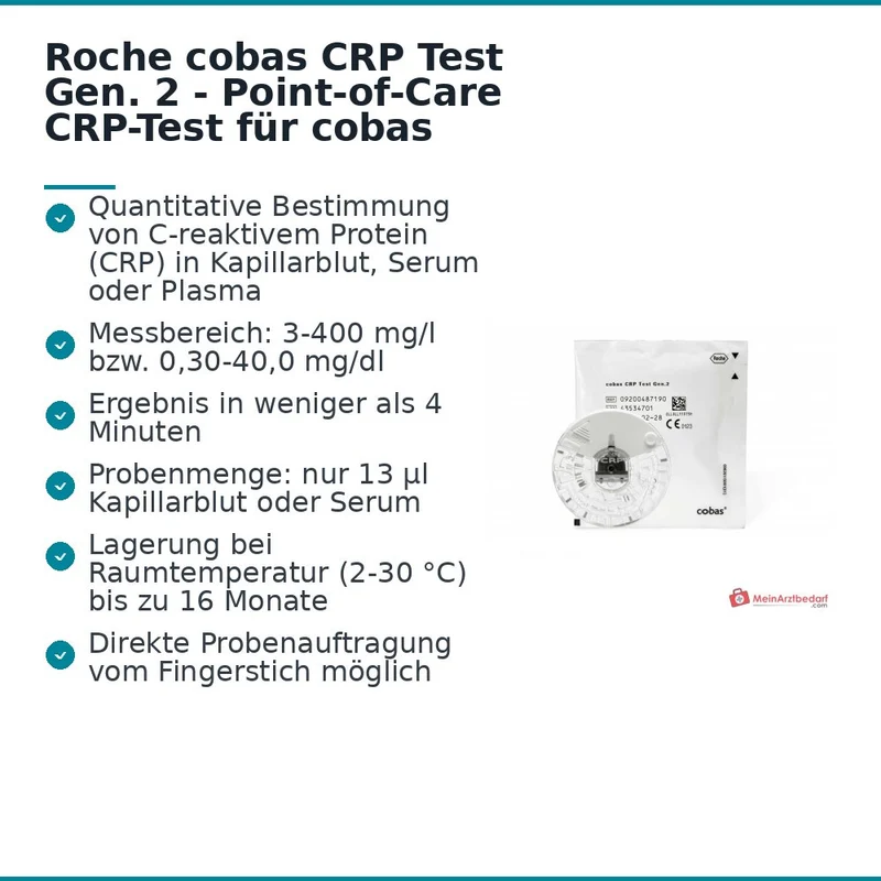Roche cobas CRP Test 20 Stk. für cobas click und cobas b 101