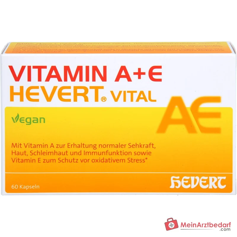 Hevert Vitamin A+E Vital Kapseln, 60 St.