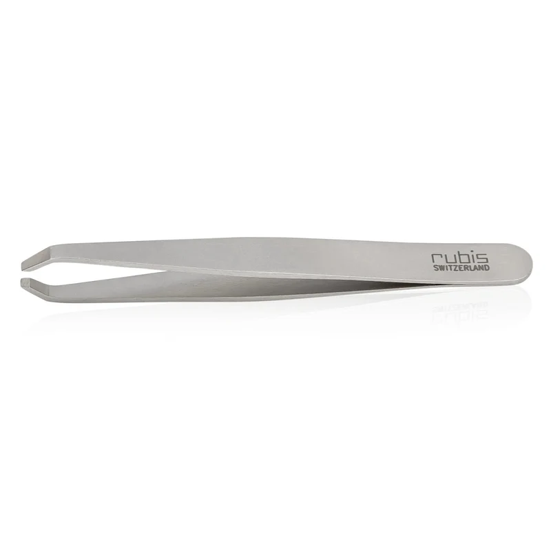 RUBIS SWITZERLAND Pinzette CRAB abgewinkelt
