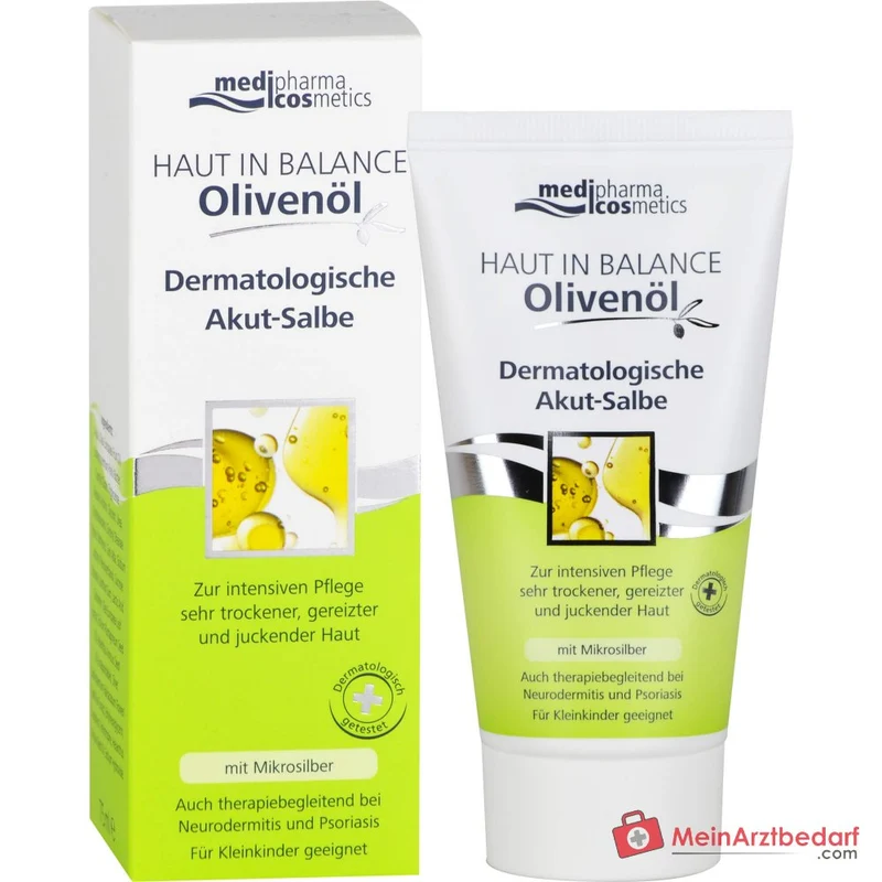 medipharma cosmetics Haut in Balance Olivenöl Dermatologische Akut-Salbe, 75 ml