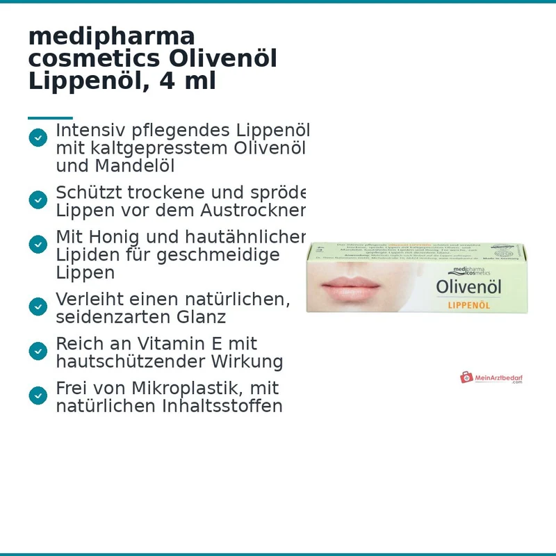 medipharma cosmetics Olivenöl Lippenöl, 4 ml