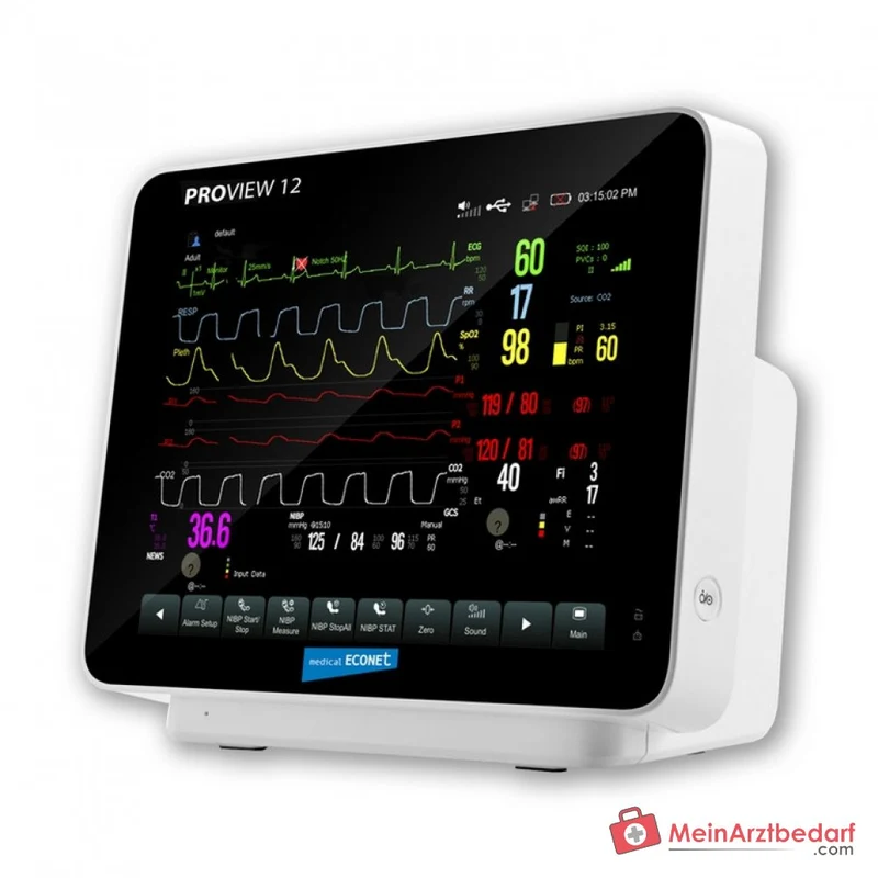 medical ECONET PROview 12 Patientenmonitor mit 12-Kanal-EKG