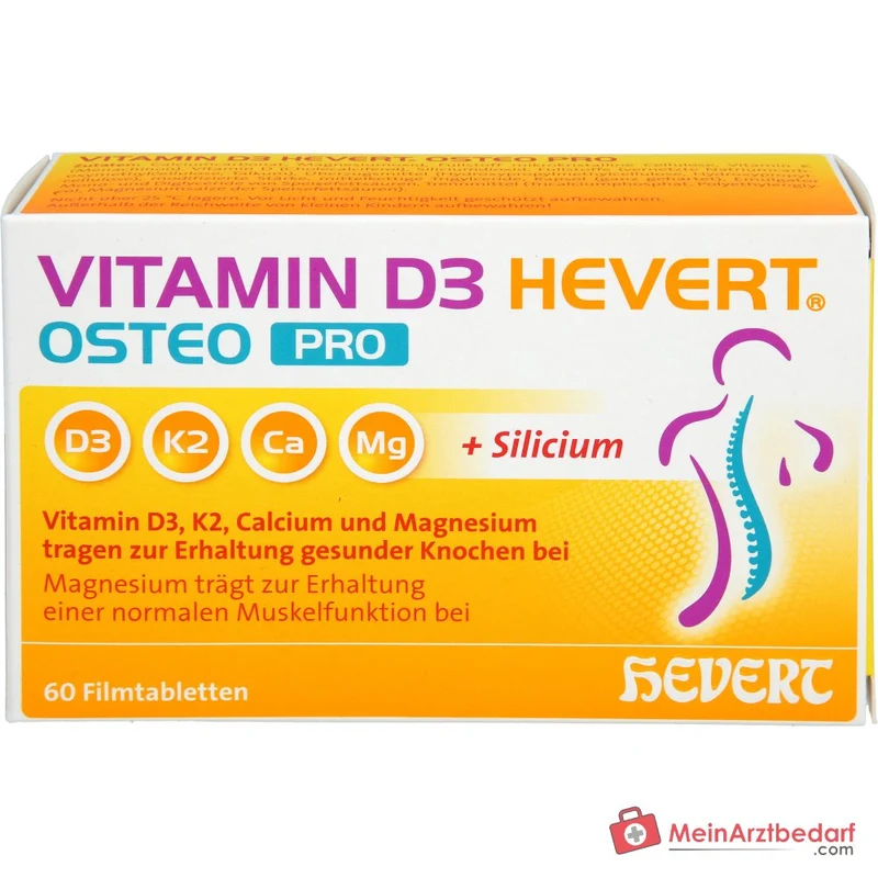 Hevert Vitamin D3 Osteo Pro Vitamin Filmtabletten, 60 St.