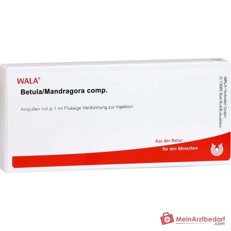 WALA Betula/Mandragora comp. Ampullen, 10 x 1 ml