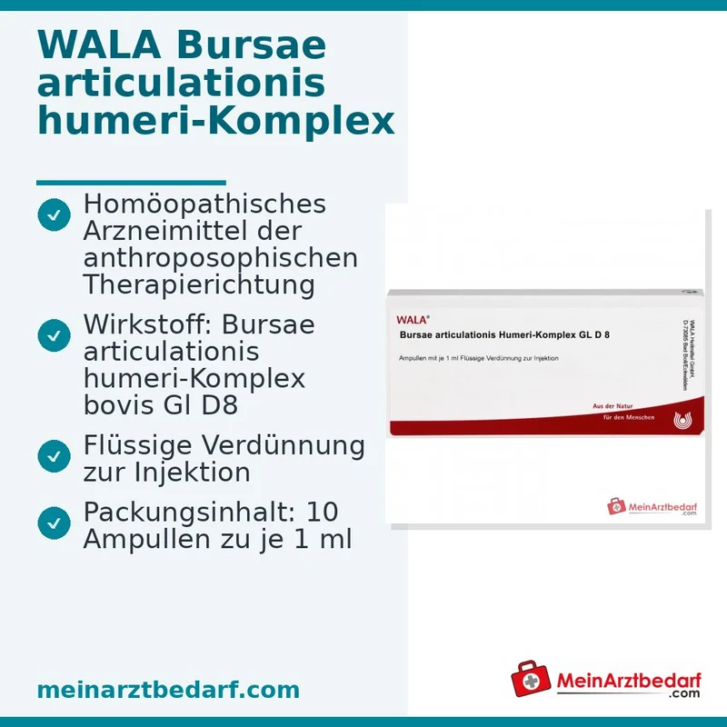 WALA Bursae articulationis humeri-Komplex Gl D8 Ampullen, 10 x 1 ml