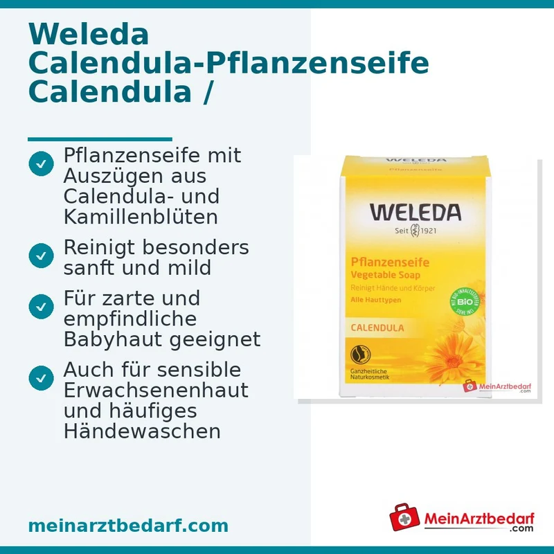 Weleda Calendula-Pflanzenseife 100 g