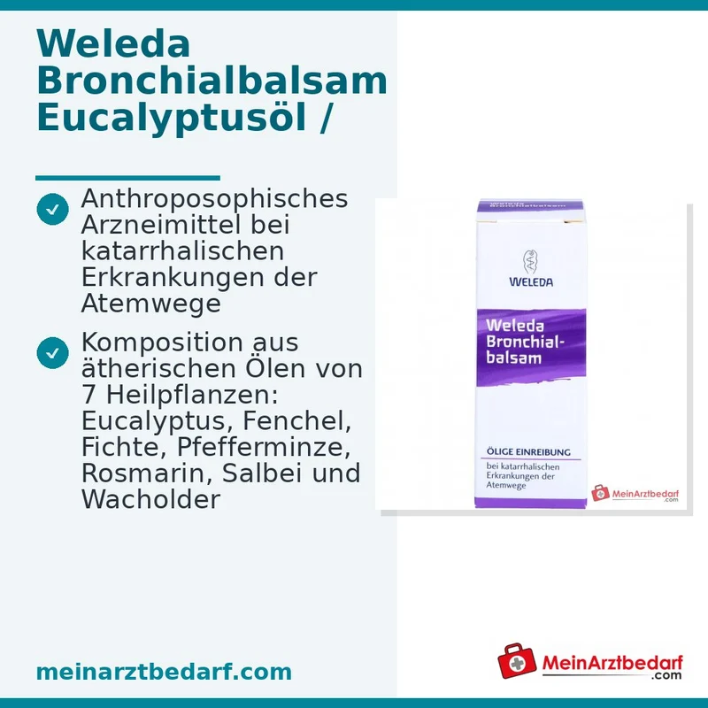 Weleda Bronchialbalsam Ölige Einreibung, 20 ml