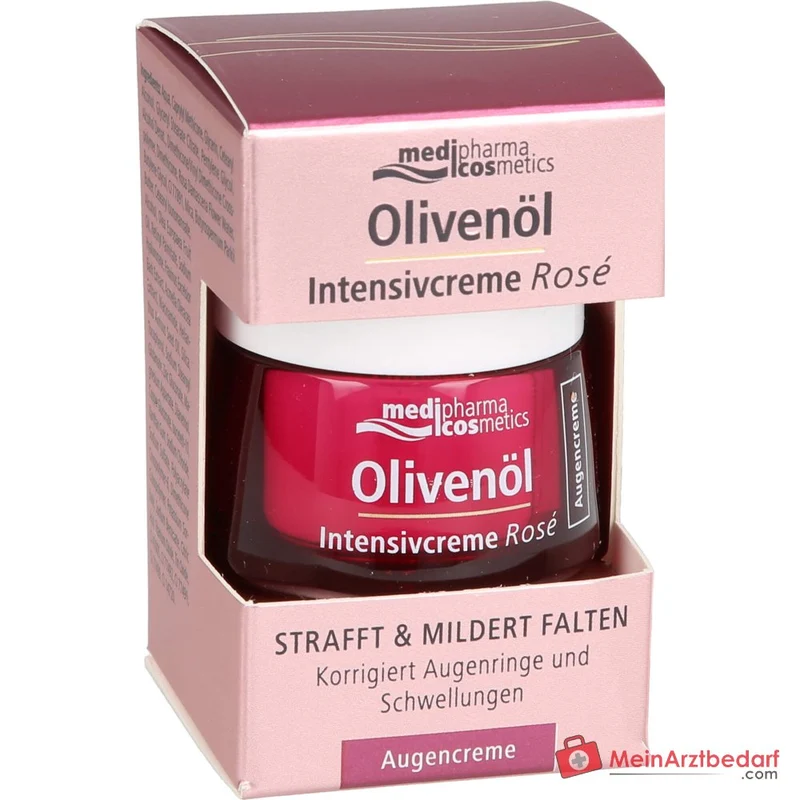 medipharma cosmetics Olivenöl Intensivcreme Rosé Augencreme, 15 ml