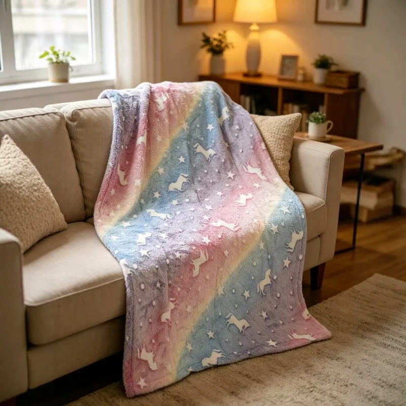 Gemütliche dekorative Wurfdecke