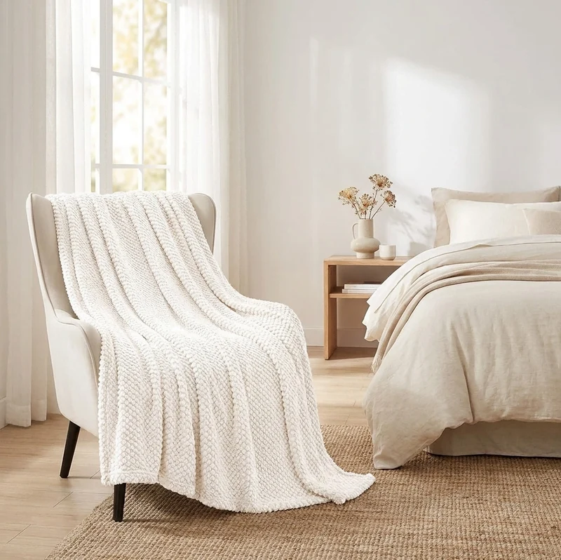 Chunky Strickwurfdecke