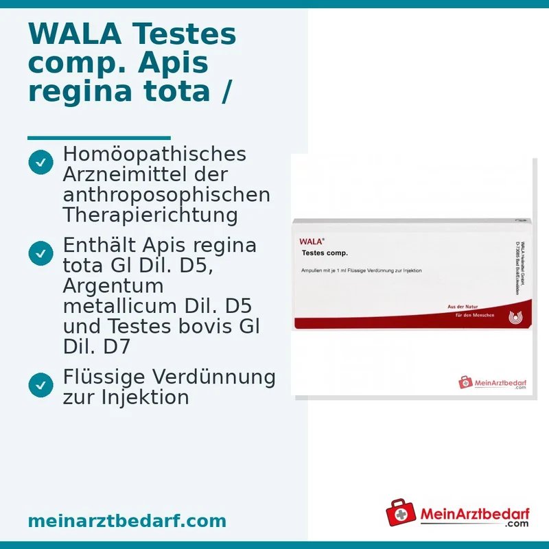 WALA Testes comp. Ampullen, 10 x 1 ml