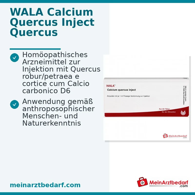WALA Calcium quercus Inject, 10 x 1 ml Ampullen