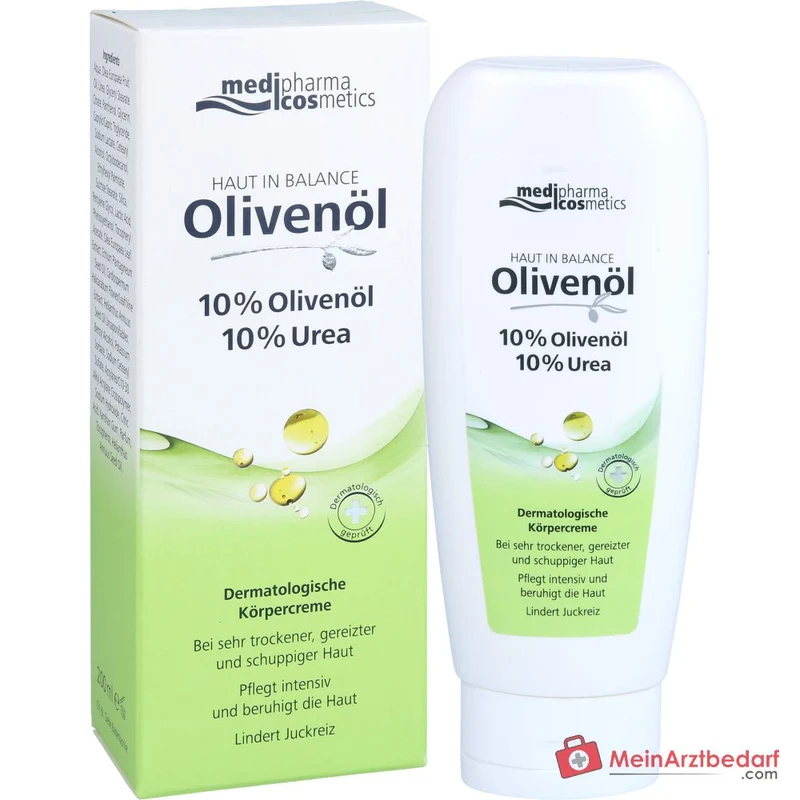 medipharma cosmetics Haut in Balance Olivenöl Dermatologische Körpercreme, 200 ml
