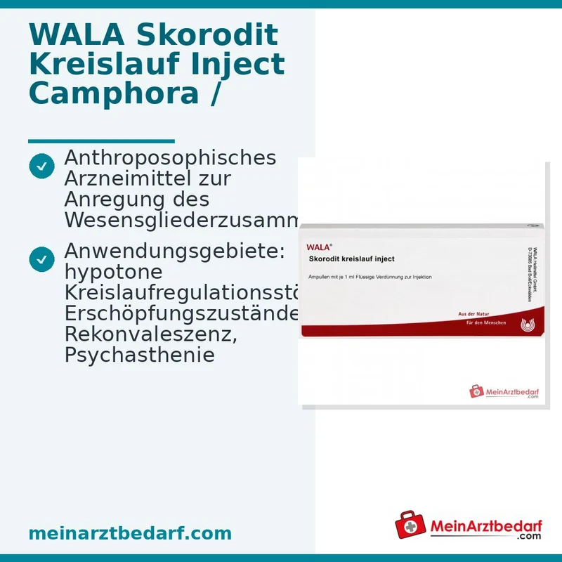 WALA Skorodit Kreislauf Inject Ampullen, 10 x 1 ml