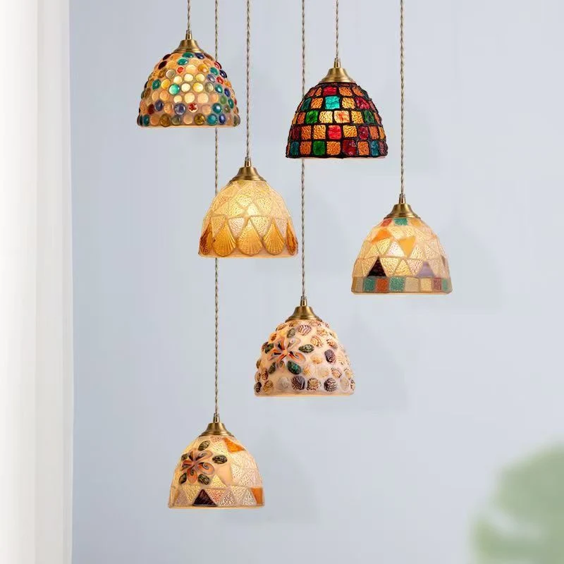 Mosaikglas-Hängeleuchte