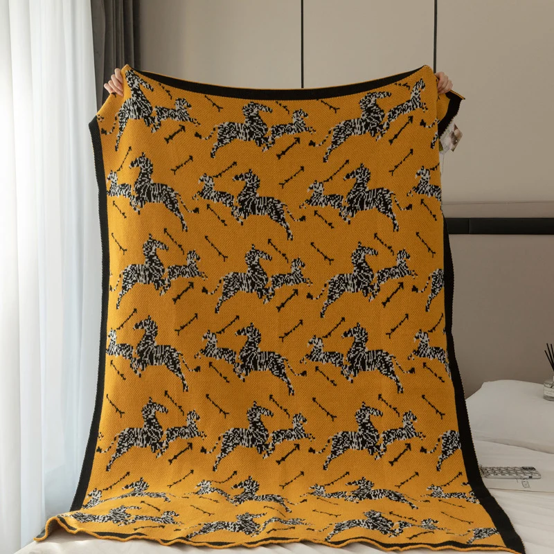 Stylische Tierdruck Wurfdecke