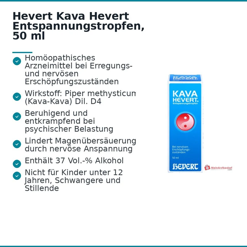 Hevert Kava Entspannungstropfen, 50 ml