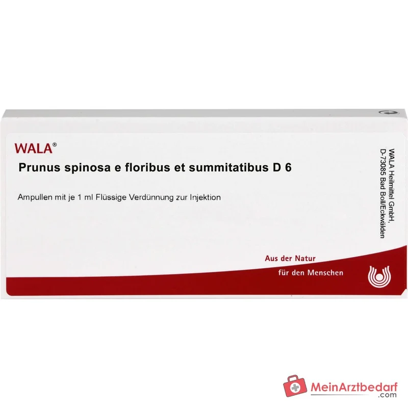 WALA Prunus spinosa e floribus et summitatibus D6 Ampullen, 10 x 1 ml