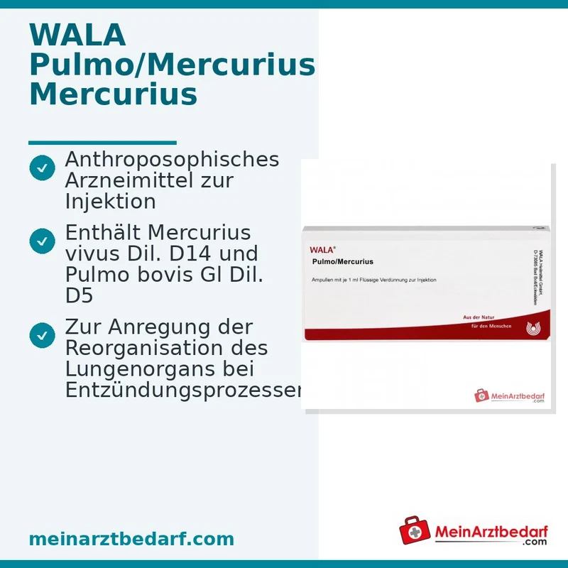 WALA Pulmo/Mercurius Ampullen, 10 x 1 ml