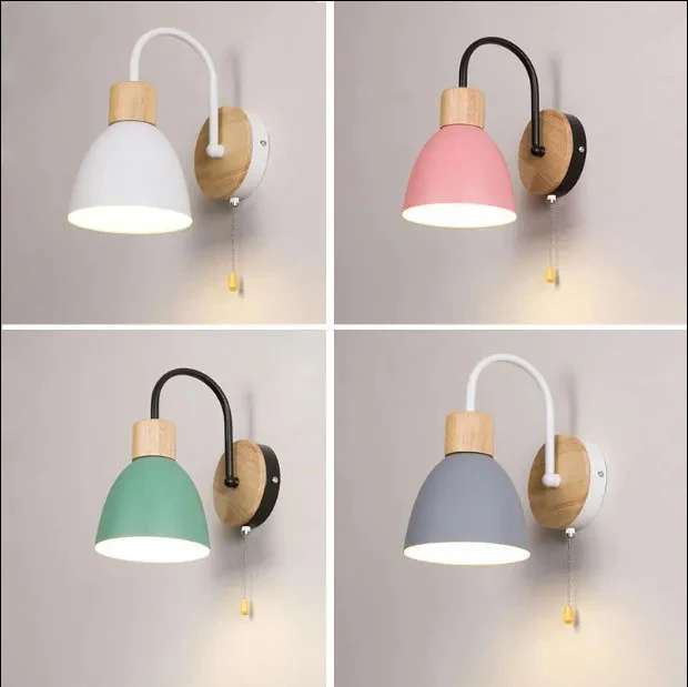 Moderne Holz Wandlampe