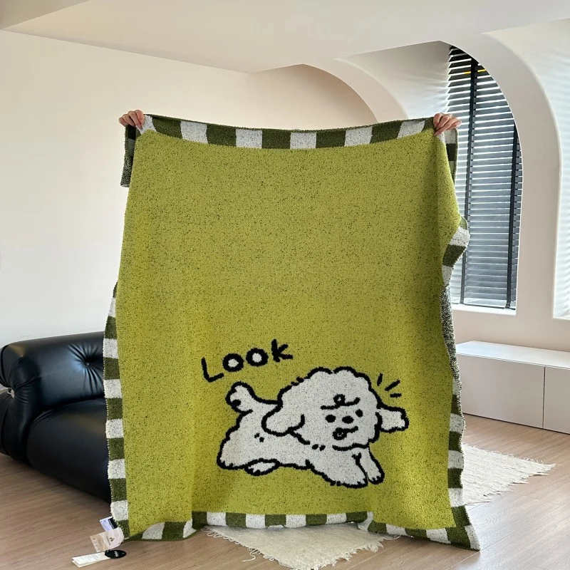 Gemütliche dekorative gemusterte Decke