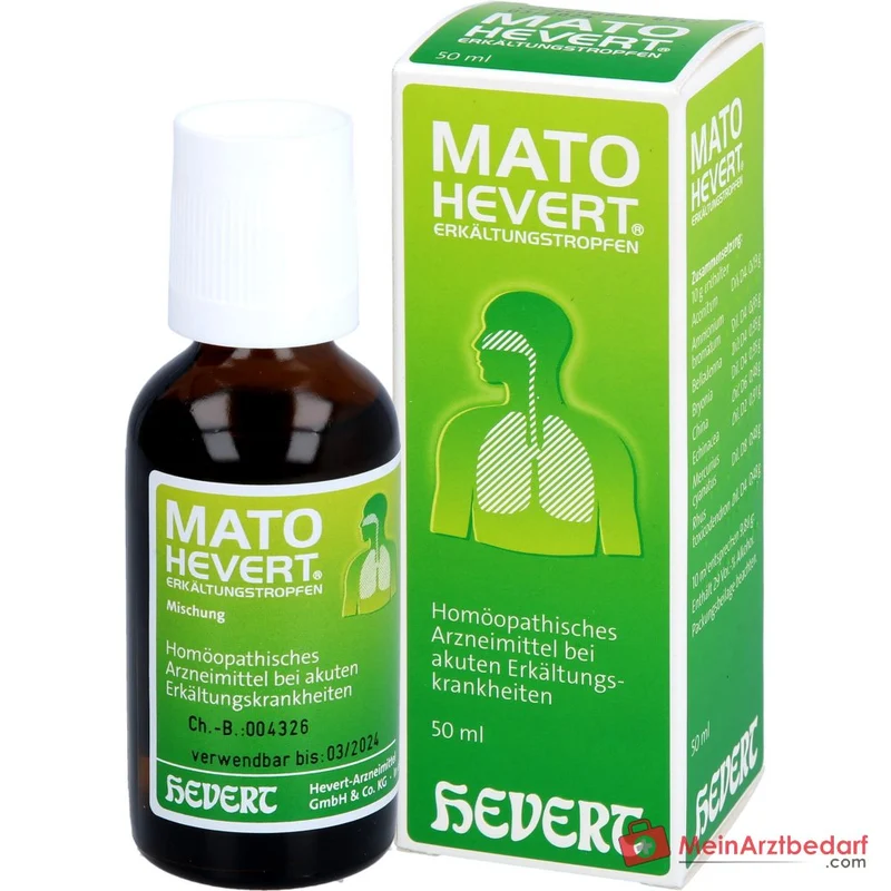 Hevert Mato Hevert Erkältungstropfen Tropfen, 50 ml