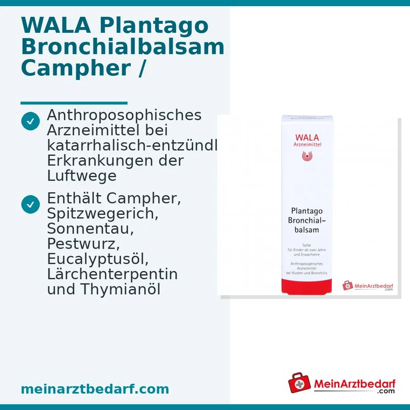 WALA Plantago Bronchialbalsam Salbe, 30 g