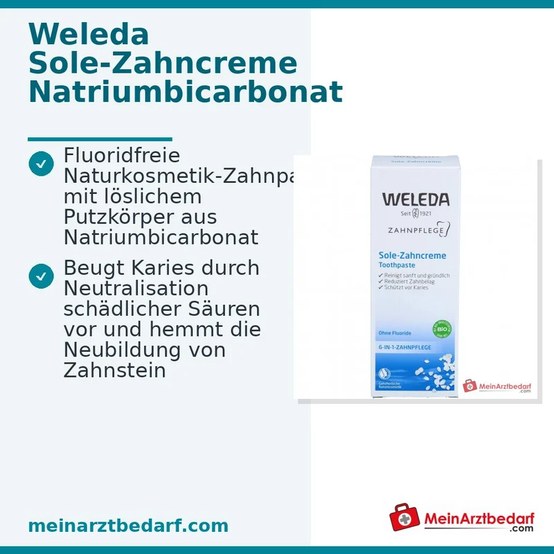 Weleda Sole-Zahncreme Zahnpasta, 75 ml