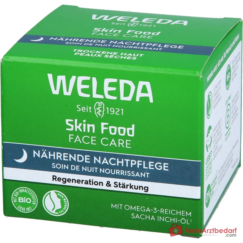 Weleda Skin Food Nährende Nachtpflege Gesichtscreme, 40 ml