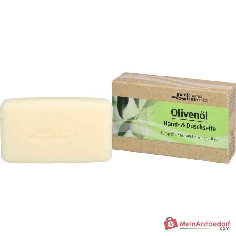 medipharma cosmetics Olivenöl Hand- und Duschseife, 100 g