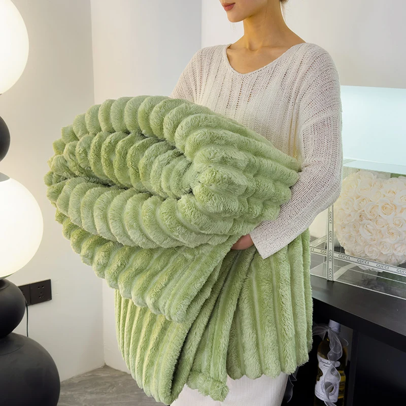 Damen Luxuriöse Weiche Kunstfell-Decke
