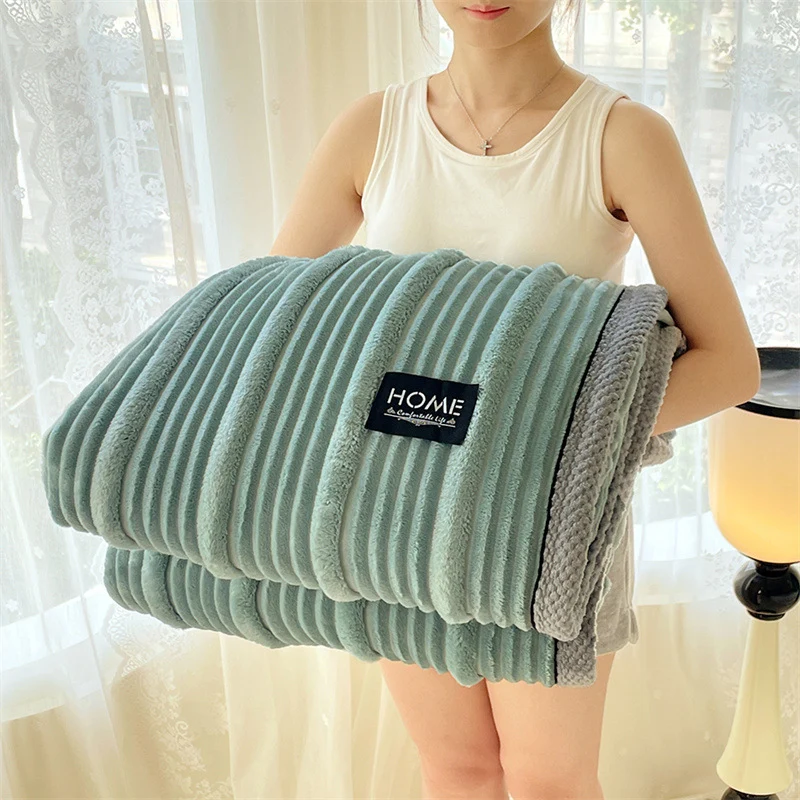 Frauen Cozy Ribbed Sherpa Decke
