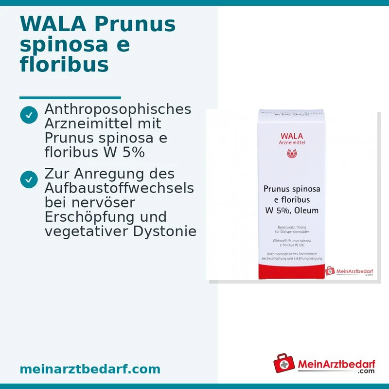 WALA Prunus spinosa e floribus Schlehdornblüten Badezusatz Öl, 100 ml