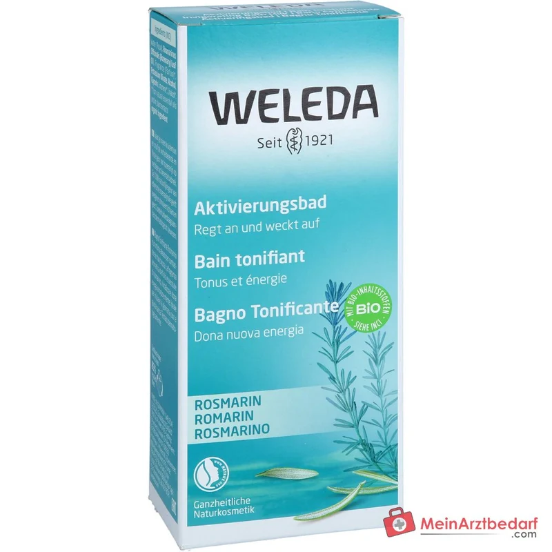 Weleda Rosmarin-Aktivierungsbad mit ätherischem Rosmarinöl, 200 ml