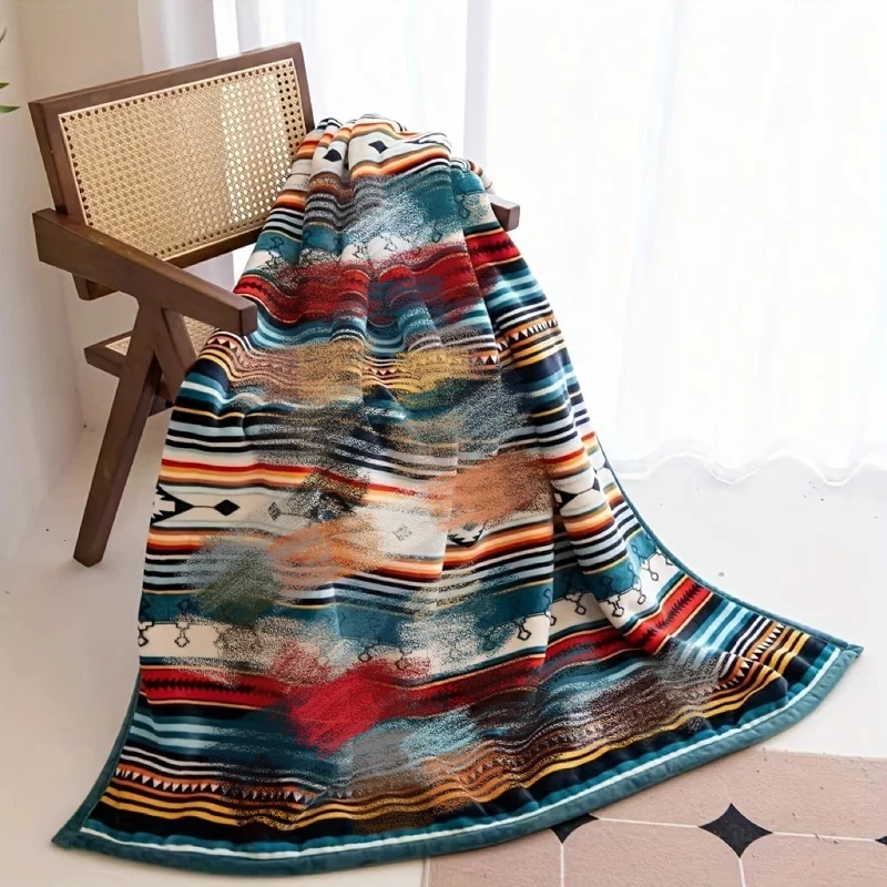 Wendbare Fleece- und Sherpa-Wurfdecke